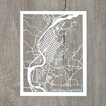 Load image into Gallery viewer, Fernie, British Columbia, Canada Papercut Map Art