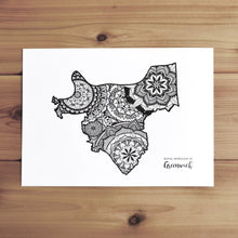 Load image into Gallery viewer, Map of London Borough of Greenwich | Map of Greenwich London | Map Art | Travel Gift Ideas | London Borough of Greenwich City Map | Map Wall Art | London Borough of Greenwich Map