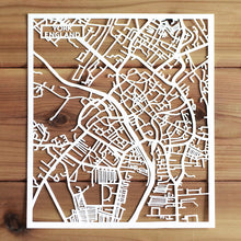 Load image into Gallery viewer, Map of York England | Papercut Map Art | UK Travel Gift Ideas | York City Map | Map Wall Art | York Map | England Map | UK Papercut City Maps