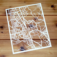 Load image into Gallery viewer, Map of Oxford England | Papercut Map Art | UK Travel Gift Ideas | Oxford City Map | Map Wall Art | Oxford Map | England Map | UK Papercut City Maps