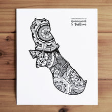 Load image into Gallery viewer, Map of London Borough of Hammersmith and Fulham | Map of Hammersmith and Fulham London | Map Art | Travel Gift Ideas | London Borough of Hammersmith and Fulham City Map | Map Wall Art | London Borough of Hammersmith and Fulham Map