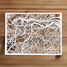 Load image into Gallery viewer, Map of Bristol England | Papercut Map Art | UK Travel Gift Ideas | Bristol City Map | Map Wall Art | Bristol Map | England Map | UK Papercut City Maps