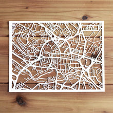 Load image into Gallery viewer, Map of Leeds England | Papercut Map Art | UK Travel Gift Ideas | Leeds City Map | Map Wall Art | Leeds Map | England Map | UK Papercut City Maps