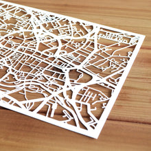 Load image into Gallery viewer, Map of Leeds England | Papercut Map Art | UK Travel Gift Ideas | Leeds City Map | Map Wall Art | Leeds Map | England Map | UK Papercut City Maps