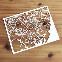 Load image into Gallery viewer, Map of Cardiff Wales | Papercut Map Art | UK Travel Gift Ideas | Cardiff City Map | Map Wall Art | Cardiff Map | Wales Map | UK Papercut City Maps