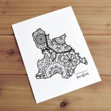 Load image into Gallery viewer, Map of London Borough of Lewisham | Map of Lewisham London | Map Art | Travel Gift Ideas | London Borough of Lewisham City Map | Map Wall Art | London Borough of Lewisham Map