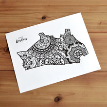 Load image into Gallery viewer, Map of London Borough of City of London | Map of City of London | Map Art | Travel Gift Ideas | London Borough City Map | Map Wall Art | City of London Map