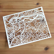 Load image into Gallery viewer, Map of Bristol England | Papercut Map Art | UK Travel Gift Ideas | Bristol City Map | Map Wall Art | Bristol Map | England Map | UK Papercut City Maps