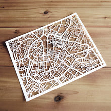 Load image into Gallery viewer, Map of Manchester England | Papercut Map Art | UK Travel Gift Ideas | Manchester City Map | Map Wall Art | Manchester Map | England Map | UK Papercut City Maps