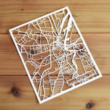 Load image into Gallery viewer, Map of Belfast Northern Ireland | Papercut Map Art | Travel Gift Ideas | Belfast City Map | Map Wall Art | Belfast Map | Northern Ireland Map | Northern Ireland Papercut City Maps
