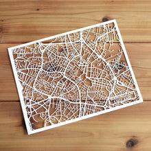 Load image into Gallery viewer, Map of Birmingham England | Papercut Map Art | UK Travel Gift Ideas | Birmingham City Map | Map Wall Art | Birmingham Map | England Map | UK Papercut City Maps