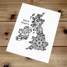 Load image into Gallery viewer, Map of UK | Map of England | Map Art | Travel Gift Ideas | UK City Map | Map Wall Art | United Kingdom Map | England Map