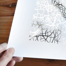 Load image into Gallery viewer, London Map Art Rose Gold Foil Print