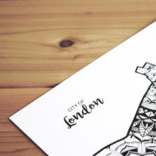 Load image into Gallery viewer, Map of London Borough of City of London | Map of City of London | Map Art | Travel Gift Ideas | London Borough City Map | Map Wall Art | City of London Map