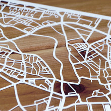 Load image into Gallery viewer, Map of Cardiff Wales | Papercut Map Art | UK Travel Gift Ideas | Cardiff City Map | Map Wall Art | Cardiff Map | Wales Map | UK Papercut City Maps