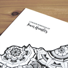 Load image into Gallery viewer, Map of London Borough of Tower Hamlets | Map of Tower Hamlets London | Map Art | Travel Gift Ideas | London Borough of Tower Hamlets City Map | Map Wall Art | London Borough of Tower Hamlets Map