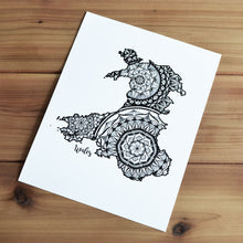 Load image into Gallery viewer, Map of Wales | Map Art | Travel Gift Ideas | Wales City Map | Map Wall Art | Wales Map