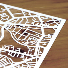 Load image into Gallery viewer, Map of Cambridge England | Papercut Map Art | UK Travel Gift Ideas | Cambridge City Map | Map Wall Art | Cambridge Map | England Map | UK Papercut City Maps