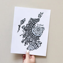 Load image into Gallery viewer, Map of Scotland | Map Art | Travel Gift Ideas | Scotland City Map | Map Wall Art | Scotland Map