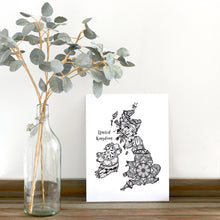 Load image into Gallery viewer, Map of UK | Map of England | Map Art | Travel Gift Ideas | UK City Map | Map Wall Art | United Kingdom Map | England Map