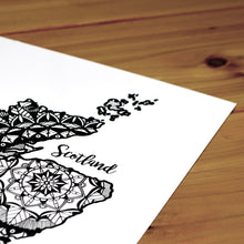 Load image into Gallery viewer, Map of Scotland | Map Art | Travel Gift Ideas | Scotland City Map | Map Wall Art | Scotland Map