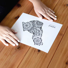 Load image into Gallery viewer, Map of London Borough of Camden | Map Art | Travel Gift Ideas | London Borough of Camden City Map | Map Wall Art | London Borough of Camden Map