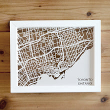 Load image into Gallery viewer, Toronto, Ontario, Canada Papercut Map Art