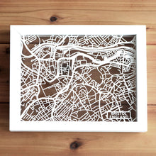 Load image into Gallery viewer, Map of Bristol England | Papercut Map Art | UK Travel Gift Ideas | Bristol City Map | Map Wall Art | Bristol Map | England Map | UK Papercut City Maps