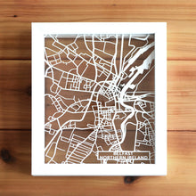 Load image into Gallery viewer, Map of Belfast Northern Ireland | Papercut Map Art | Travel Gift Ideas | Belfast City Map | Map Wall Art | Belfast Map | Northern Ireland Map | Northern Ireland Papercut City Maps