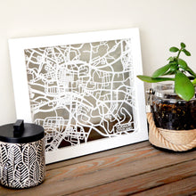 Load image into Gallery viewer, Map of Glasgow Scotland | Papercut Map Art | Travel Gift Ideas | Glasgow City Map | Map Wall Art | Glasgow Map | Scotland Map | Scotland Papercut City Maps
