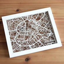 Load image into Gallery viewer, Map of Manchester England | Papercut Map Art | UK Travel Gift Ideas | Manchester City Map | Map Wall Art | Manchester Map | England Map | UK Papercut City Maps