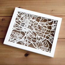 Load image into Gallery viewer, Map of Glasgow Scotland | Papercut Map Art | Travel Gift Ideas | Glasgow City Map | Map Wall Art | Glasgow Map | Scotland Map | Scotland Papercut City Maps