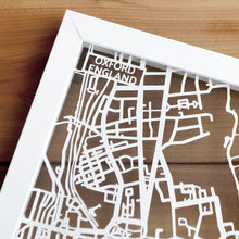 Load image into Gallery viewer, Map of Oxford England | Papercut Map Art | UK Travel Gift Ideas | Oxford City Map | Map Wall Art | Oxford Map | England Map | UK Papercut City Maps