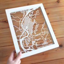 Load image into Gallery viewer, Fernie, British Columbia, Canada Papercut Map Art
