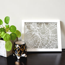 Load image into Gallery viewer, Map of Nottingham England | Papercut Map Art | UK Travel Gift Ideas | Nottingham City Map | Map Wall Art | Nottingham Map | England Map | UK Papercut City Maps