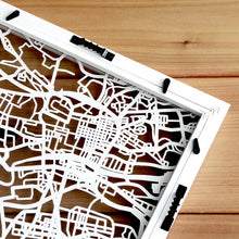 Load image into Gallery viewer, Map of Glasgow Scotland | Papercut Map Art | Travel Gift Ideas | Glasgow City Map | Map Wall Art | Glasgow Map | Scotland Map | Scotland Papercut City Maps