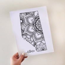 Load image into Gallery viewer, alberta canada coloring pages | Coloring pages for adults | Coloring pages for kids | canada map coloring sheets | alberta map coloring page | canadian provinces coloring page