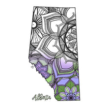 Load image into Gallery viewer, alberta canada coloring pages | Coloring pages for adults | Coloring pages for kids | canada map coloring sheets | alberta map coloring page | canadian provinces coloring page