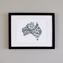 Load image into Gallery viewer, Map of Australia | Map Art | Travel Gift Ideas | Australia City Map | Map Wall Art | Australia Map