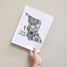Load image into Gallery viewer, bc map | british columbia canada coloring pages | Coloring pages for adults | Coloring pages for kids | canada map coloring sheets | british columbia map coloring page | canadian provinces coloring page