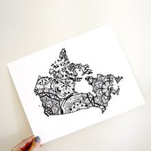 Load image into Gallery viewer, Map of Canada | Map Art | Travel Gift Ideas | Canada City Map | Map Wall Art | Canadian provinces of Canada