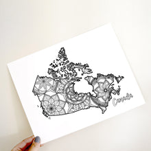 Load image into Gallery viewer, canada coloring pages | Coloring pages for adults | Coloring pages for kids | canada map coloring sheets | canada map coloring page | canadian provinces coloring page