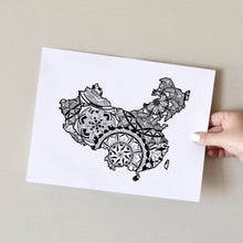 Load image into Gallery viewer, Map of China | Map Art | Travel Gift Ideas | China City Map | Map Wall Art | China Map