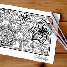 Load image into Gallery viewer, colorado usa coloring pages | state map coloring pages for adults | Coloring pages for kids | colorado usa map coloring sheets | state map coloring page | united states coloring page | united states of america | map of america