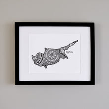 Load image into Gallery viewer, Map of Cyprus | Map Art | Travel Gift Ideas | Cyprus City Map | Map Wall Art | Cyprus Map
