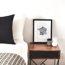 Load image into Gallery viewer, Map of France | Map Art | Travel Gift Ideas | France City Map | Map Wall Art | France Map