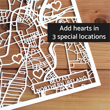 Load image into Gallery viewer, Custom Map Papercut - Choose Your Own Location