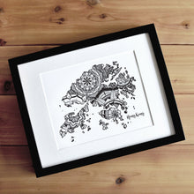 Load image into Gallery viewer, Map of Hong Kong | Map Art | Travel Gift Ideas | Hong Kong City Map | Map Wall Art | Hong Kong Map