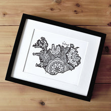 Load image into Gallery viewer, Map of Iceland | Map Art | Travel Gift Ideas | Iceland City Map | Map Wall Art | Iceland Map