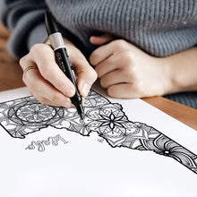 Load image into Gallery viewer, idaho usa coloring pages | state map coloring pages for adults | Coloring pages for kids | idaho usa map coloring sheets | state map coloring page | united states coloring page | united states of america | map of america